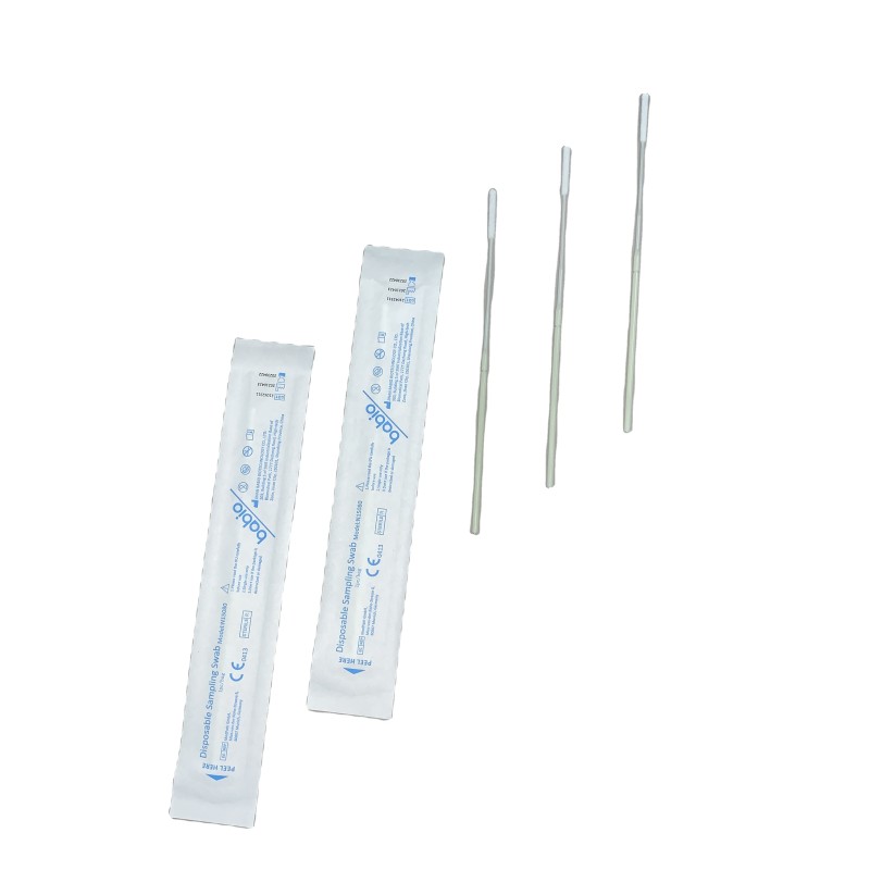CE Certified 30mm Sterile Test Swab Breakable Medical Consumables Composed Sponge Plastic Polyester PS 100mm Iodine Pad Swab