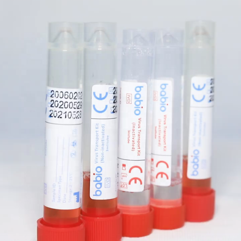 PP Material Lastic Tube for Virus Transport Medium Swab and Viral Transport Medium Set