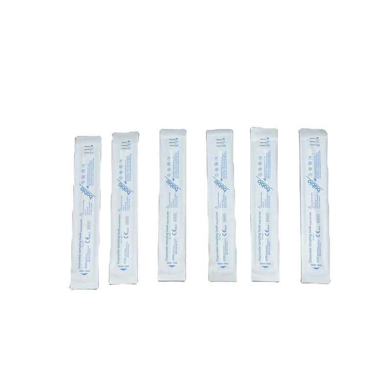CE Certified 30mm Sterile Test Swab Breakable Medical Consumables Composed Sponge Plastic Polyester PS 100mm Iodine Pad Swab