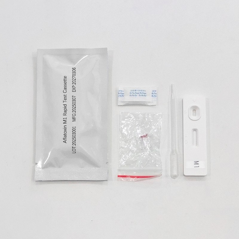 Aflatoxin M1 Rapid Test Cassette 20t/Box | OEM Bulk Dairy Safety Mycotoxin Detection Kit