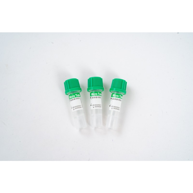 Heparin Sodium/Lithium Blood Collection Tube 13x75mm Non-Vacuum PP 1-4ml for Plasma Tests
