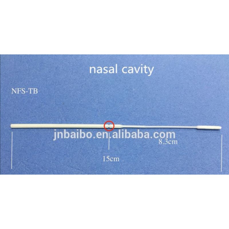Disposable flocked pharyngeal swabs for saliva sampling nucleic acid detection in independent packaging available