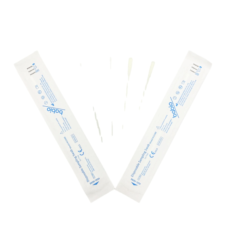 Medical Disposable Sterile Nasopharyngeal Swab for Throat Oral and Nasal Sampling Alcohol Pad & Swab