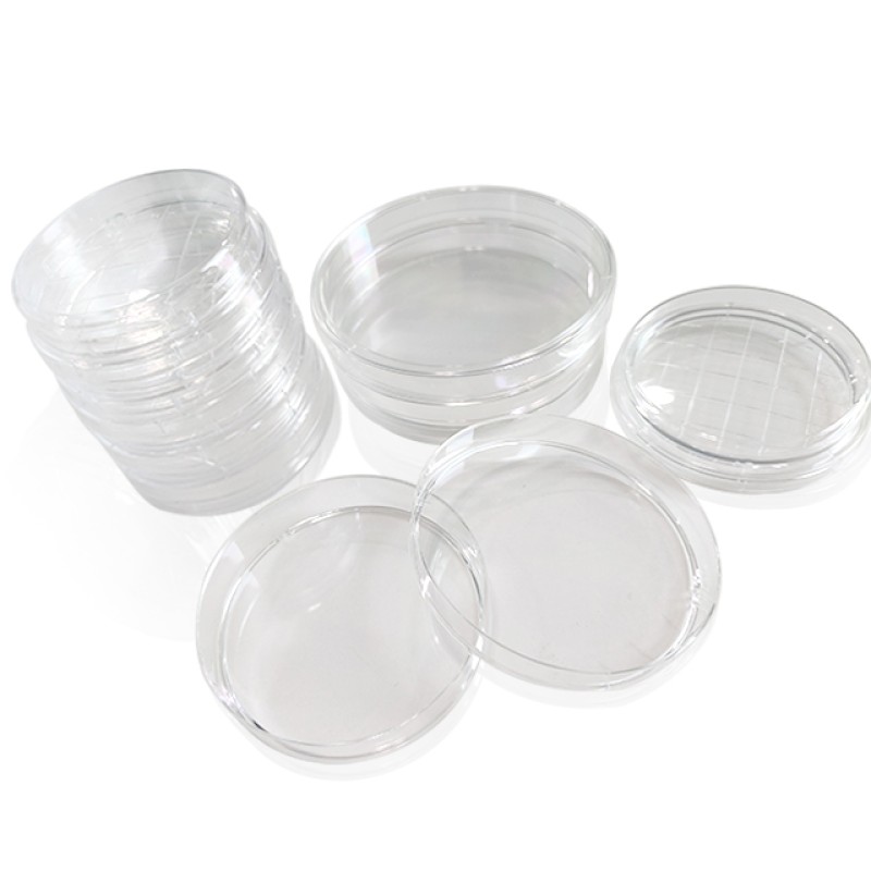 Sterile 90mm Disposable Petri Dishes Round Glass and Plastic Polypropylene for Laboratory Use