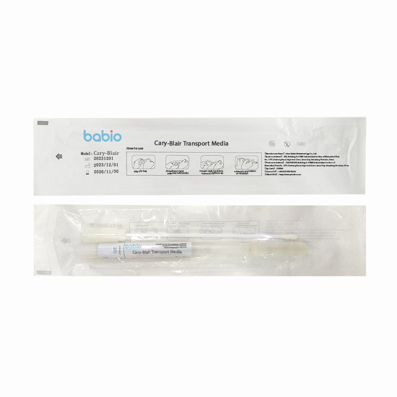 Disposable Medical Sterile Nasal Swab Plastic Nylon Material Alcohol Pad Swab Amies Stuart Cary-Blair Type Transport Medium
