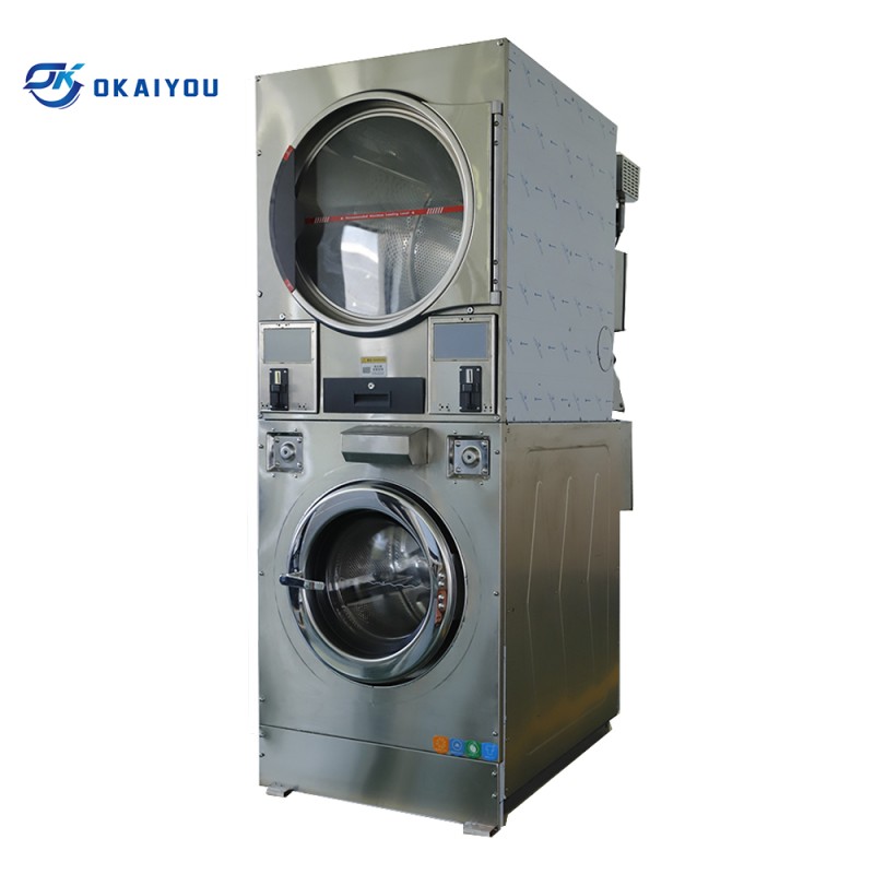 Washer-Dryer Combo Supplier - OKOK 12kg Coin-Operated Hotel