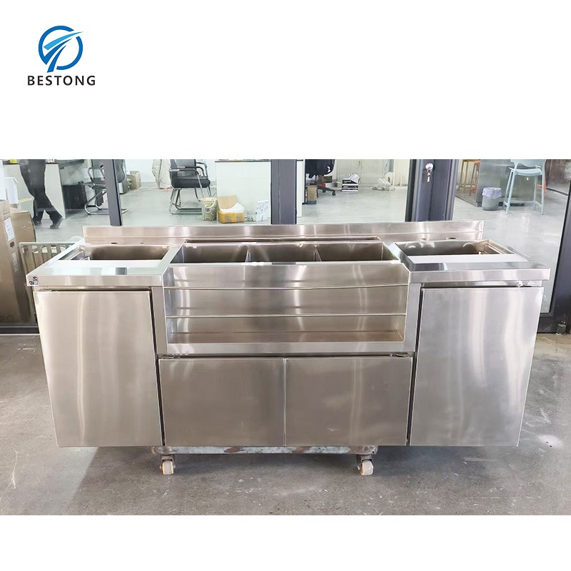 Commercial Bar Station Manufacturer - Inox 1 Metre Long