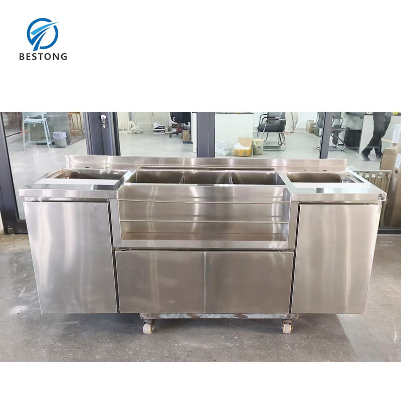 Commercial Bar Station Manufacturer - Inox 1 Metre Long