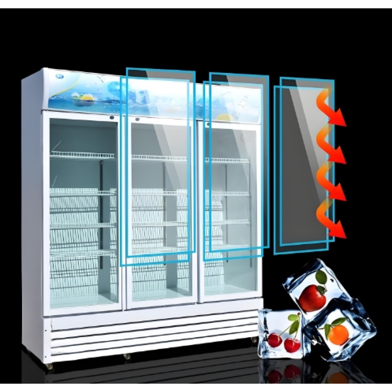 Display Freezer Manufacturer - Direct Cooling 3 Door