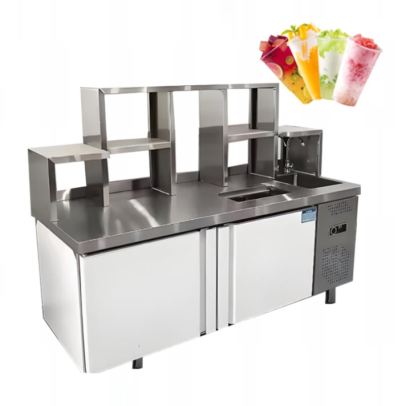 Boba Tea Station Factory - Customized Chiller Table Sink