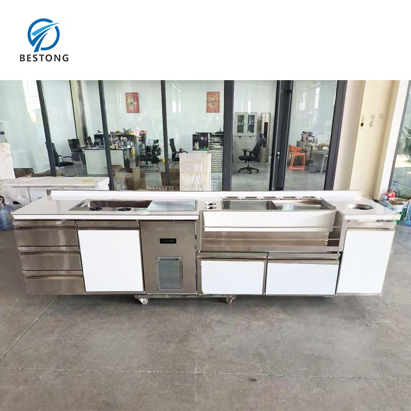 Professional Cocktail Station Supplier - Without Fridge Ice Crusher