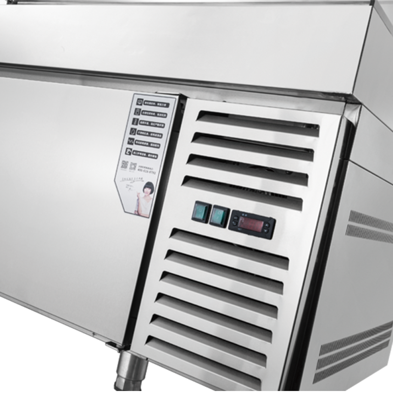 Under Counter Refrigerator Factory - Salad Bar Glass Cover