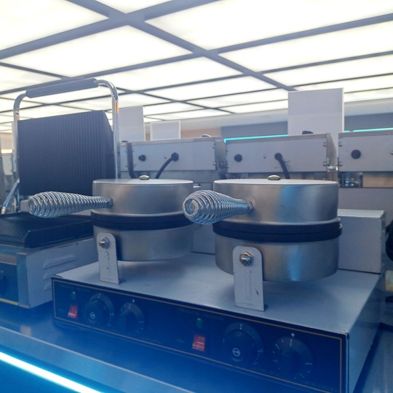 Stainless Steel Waffle Factory - Commercial Classical Round Bubble