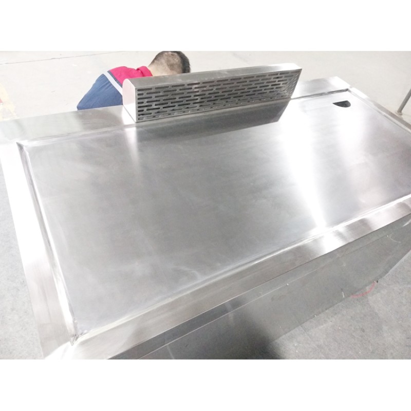 Gas Lava Rock Grill Manufacturer - Freestanding With Cabinet