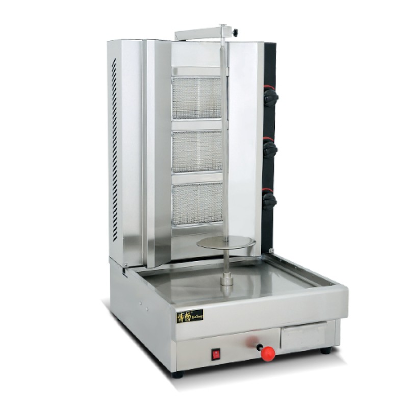 Shawarma Machine Supplier - 2 Burners Rotating Single