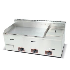 Electric Griddle Factory - 2/3 Flat 1/3 Grooved Catering