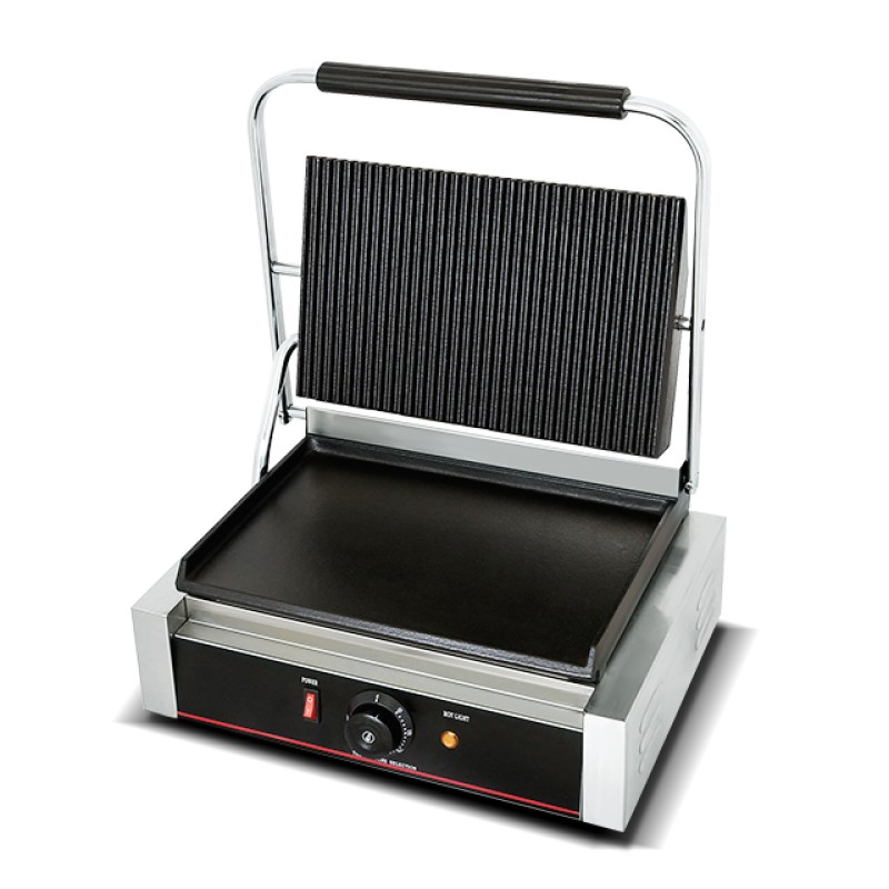 Panini Grill Supplier - Single Plate Electric Grooved