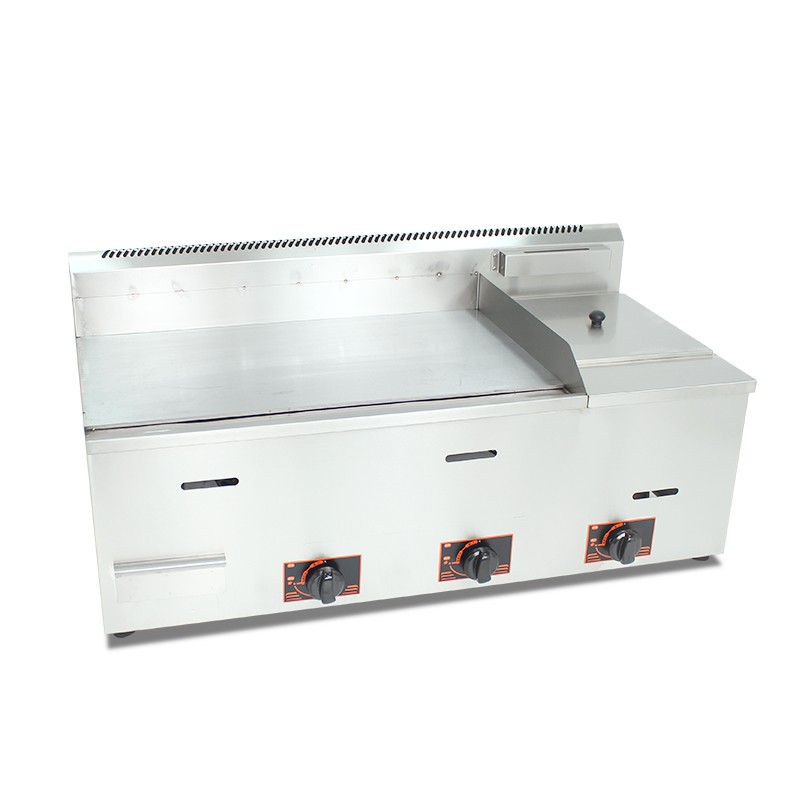 Electric Griddle Supplier - 2/3 Flat 1/3 Grooved Heavy Duty