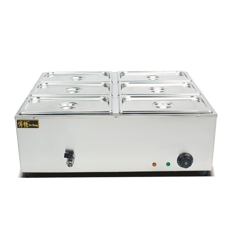 Electric Bain Marie Supplier - Six Pans Restaurant Warmer