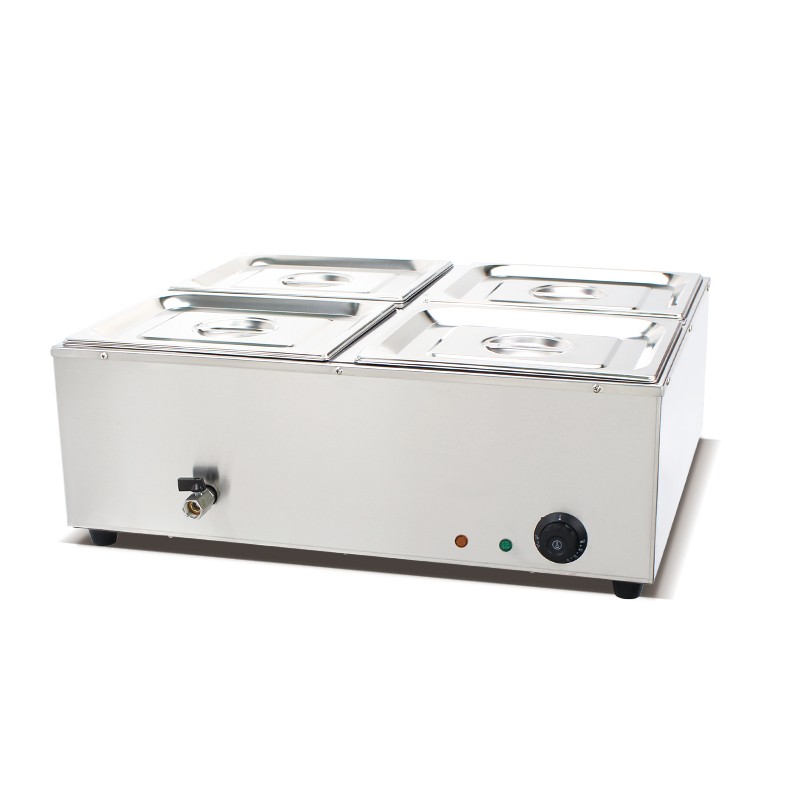 Electric Bain Marie Factory - Four Pans Food Warmer Equipment