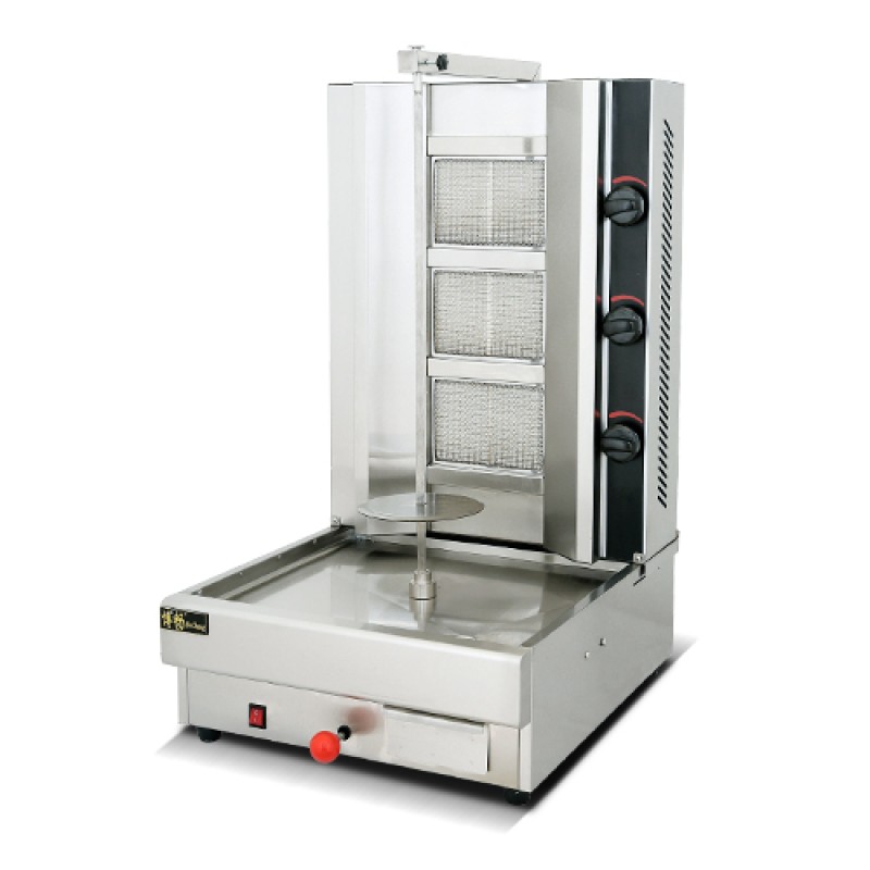 Shawarma Machine Supplier - 2 Burners Rotating Single