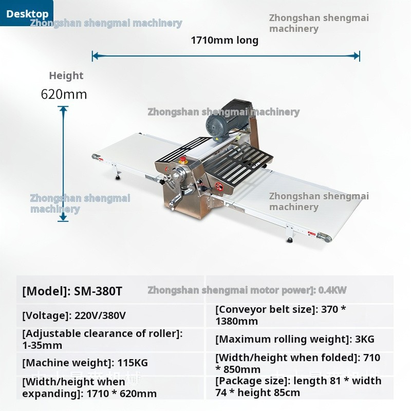 Pastry Machine Factory - Custom Size Stainless Steel Desktop Bread