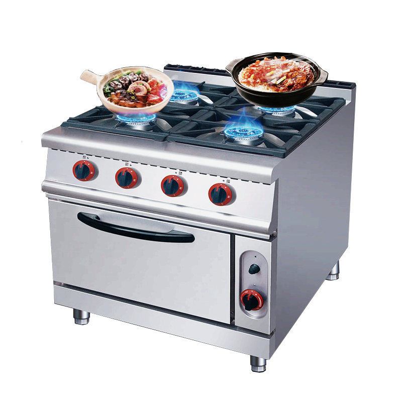 Commercial Gas Stove Supplier - Hot Sales 4 Burner Hotel Kitchen