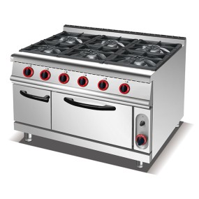 Commercial Kitchen Range Manufacturer - Hot Sales 4-Burner Gas Oven