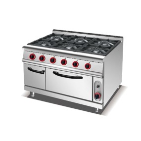 Commercial Gas Range Manufacturer - Stainless Steel 6 Burners Kitchen