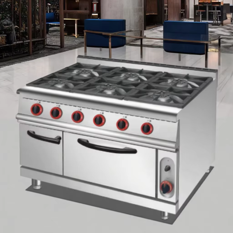 Commercial Gas Range Manufacturer - Stainless Steel 6 Burners Kitchen