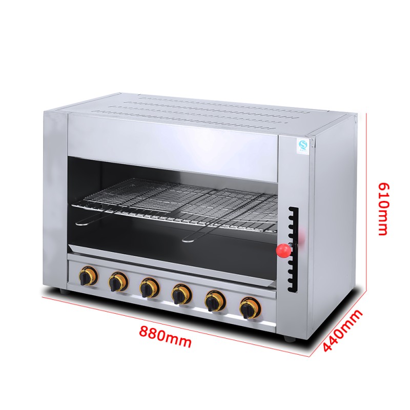 Meat Broiler Factory - LPG Gas Infrared Salamander Grill