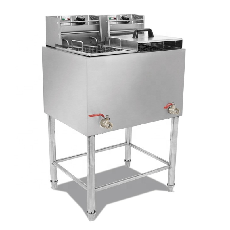 Deep Fryer Factory - Stainless Steel Gas Fries Double Tank
