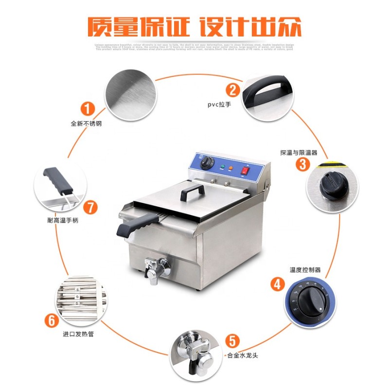 Electric Fryer Factory - Industrial Detachable 2 Baskets