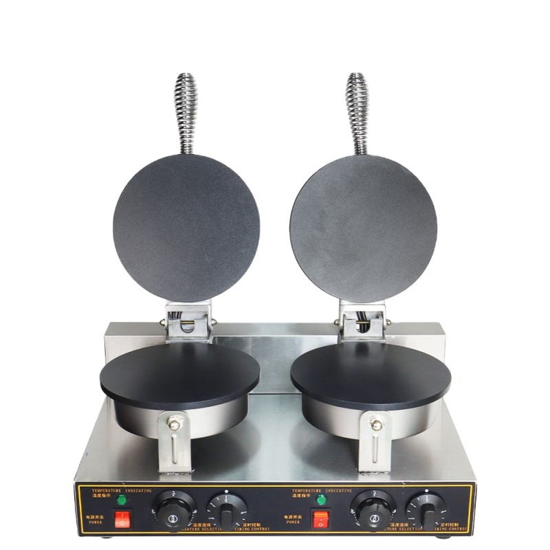 Waffle Maker Supplier - Strong Non-Stick Two Plates Ice Cream