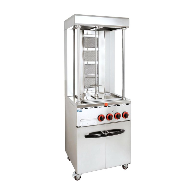Shawarma Machine Manufacturer - Stainless Steel Gas Automatic Stand