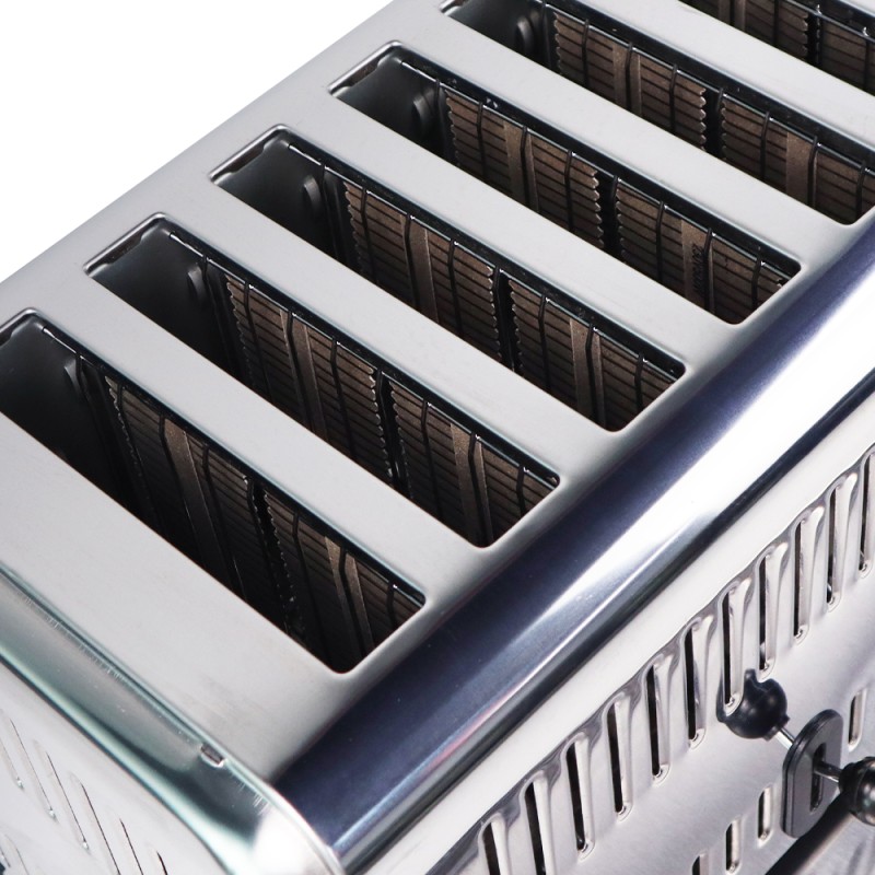 Electric Toaster Supplier - Restaurant Breakfast 6 Slices Stainless