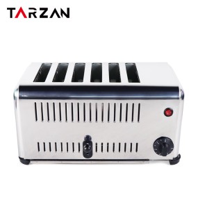 Electric Toaster Supplier - Restaurant Breakfast 6 Slices Stainless