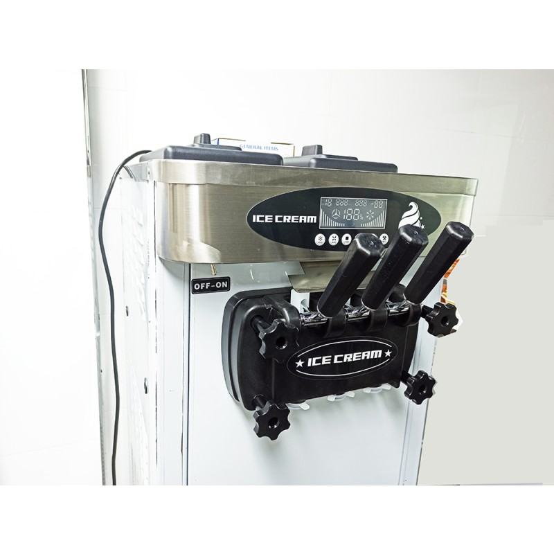Ice Cream Maker Manufacturer - 3 Flavors Counter Top Electric