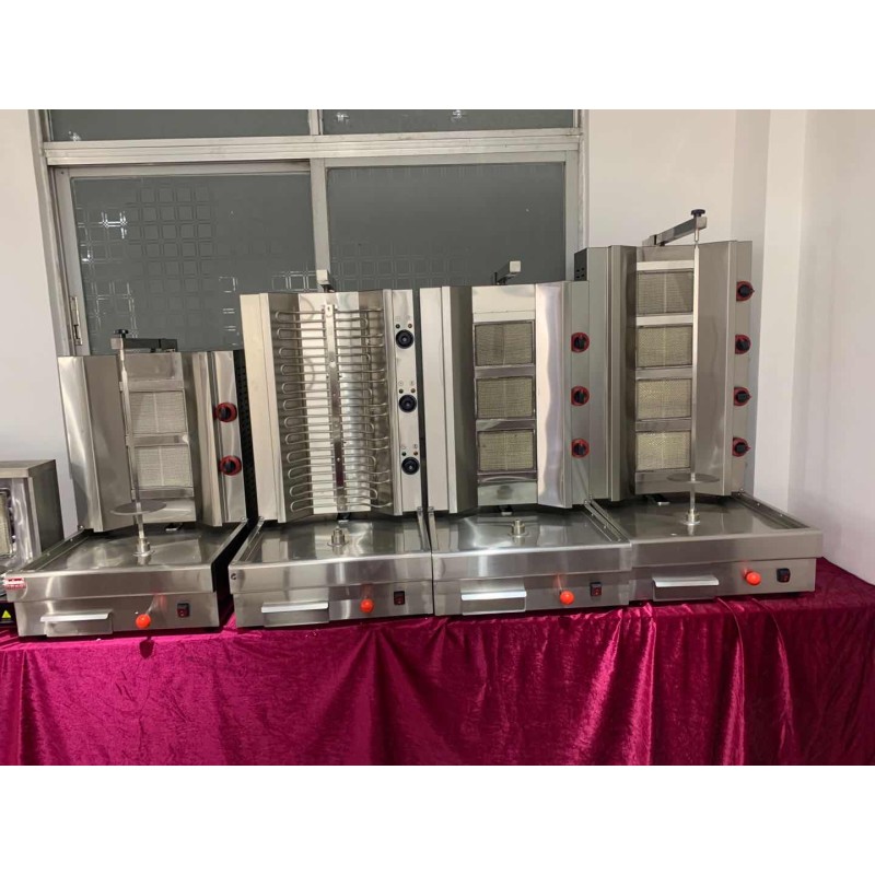 Shawarma Machine Manufacturer - Stainless Steel Gas Automatic Stand