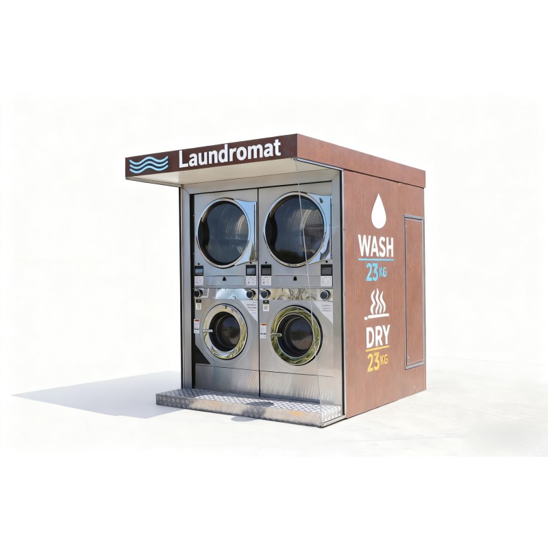 Stacked Laundry Machine Manufacturer - Coin Card Operated 12-25kg