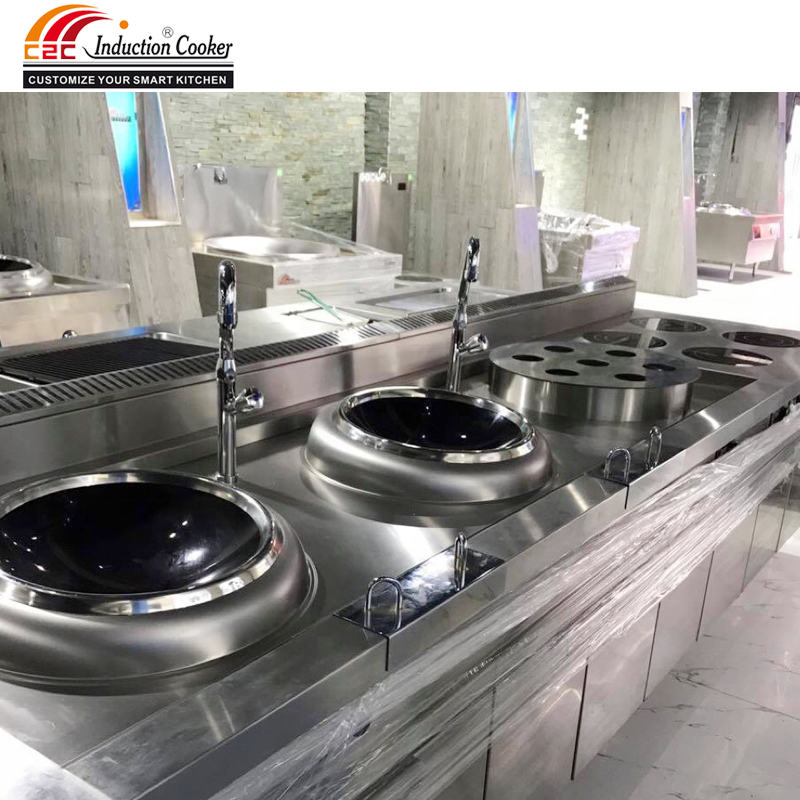 Cooking Island Factory - Commercial Stainless Steel Fast Food Setup