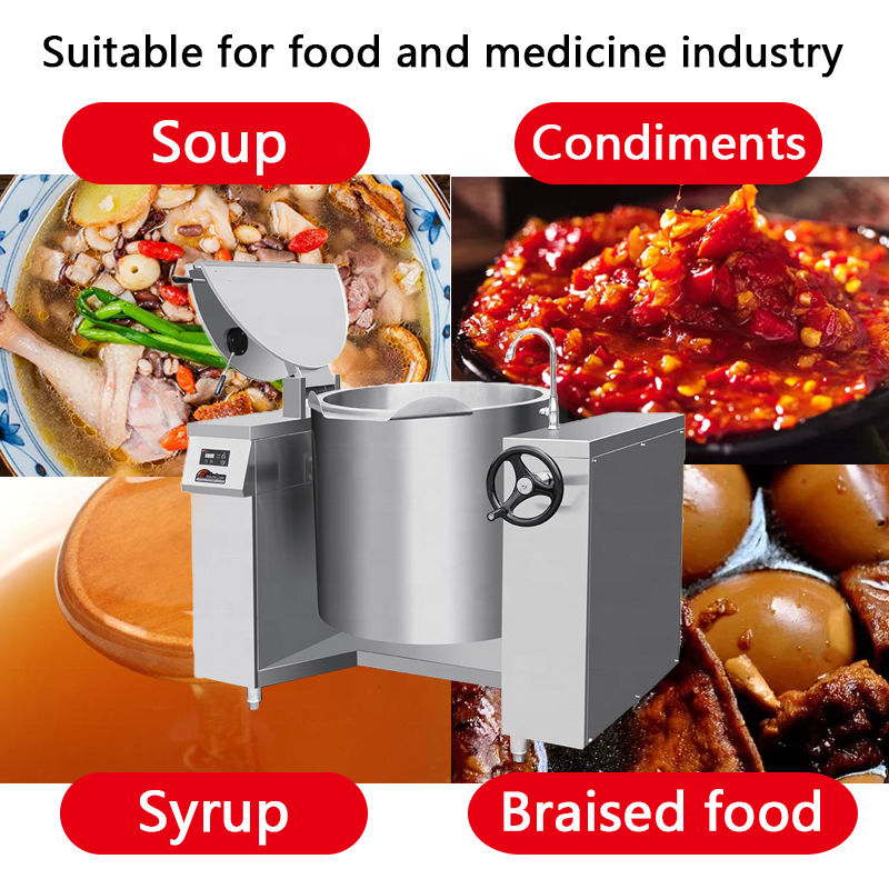 Cooking Pot Manufacturer - Electric Ketchup Jam Khoya Sauce Kettle