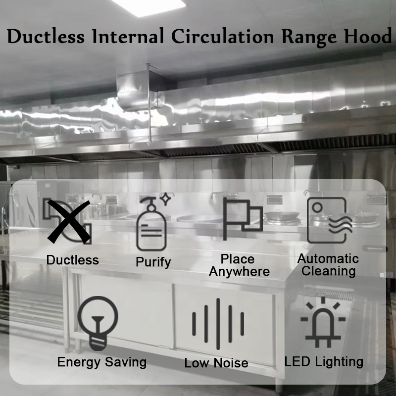 Ventless Hood Manufacturer - Auto Clean Commercial Kitchen Rangehood