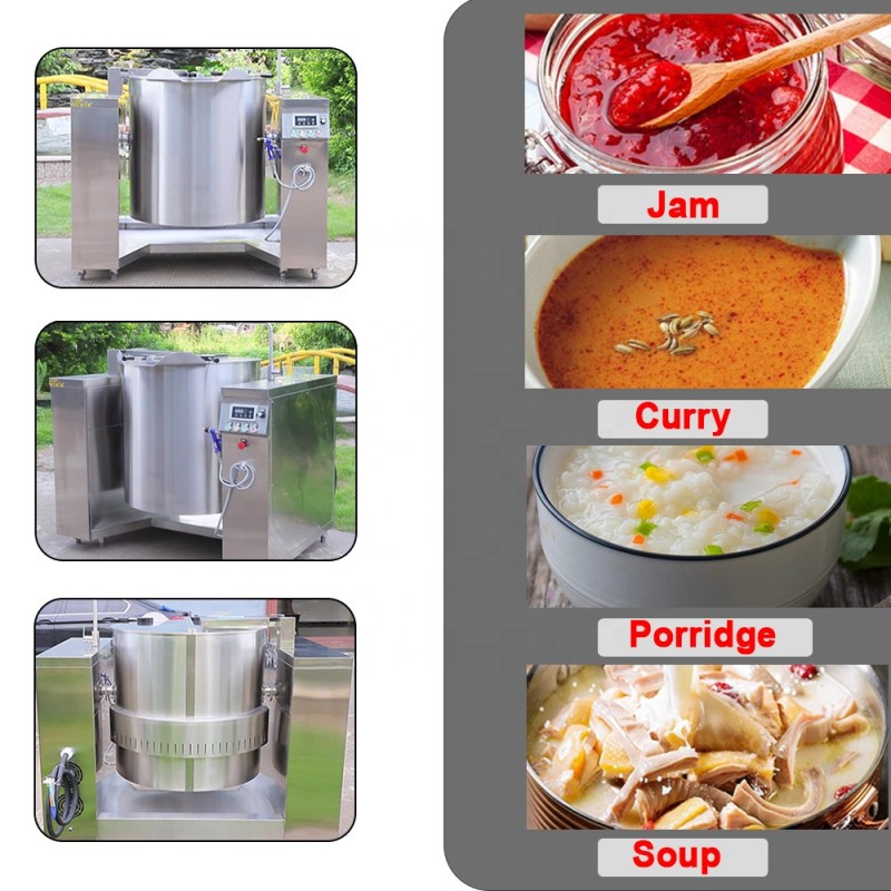 Marmita Supplier - 50-500 Litros Con Agitador Mermelada Cooking