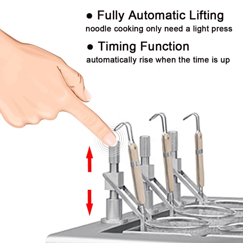 Pasta Boiler Supplier - Auto Lift Noodle Cooker Induction