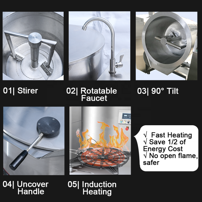 Cooking Pot Manufacturer - Electric Ketchup Jam Khoya Sauce Kettle