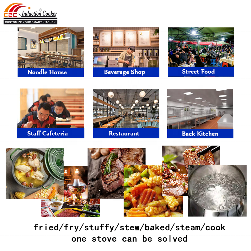 Cooking Range Factory - Commercial 4-6 Burner Induction Electric