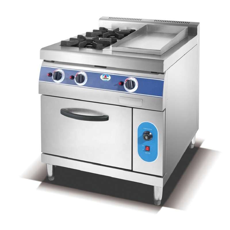 Gas Cooker Supplier - Commercial Stainless Steel 4 Burners Plate