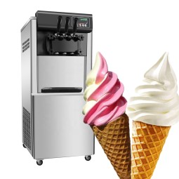 Ice Cream Machine Supplier - 3 Flavors Automatic Soft Serve Sorbetiere