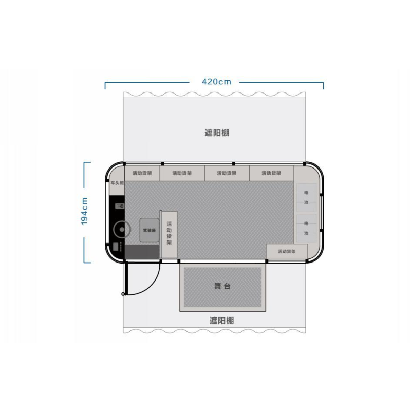 Electric Cart Supplier - Piaggio Ape Catering Mobile Kitchen